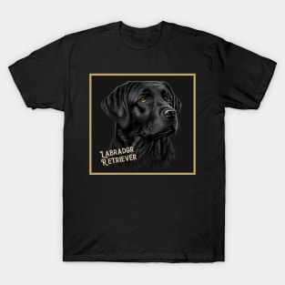 Black Labrador Retriever Dog T-Shirt